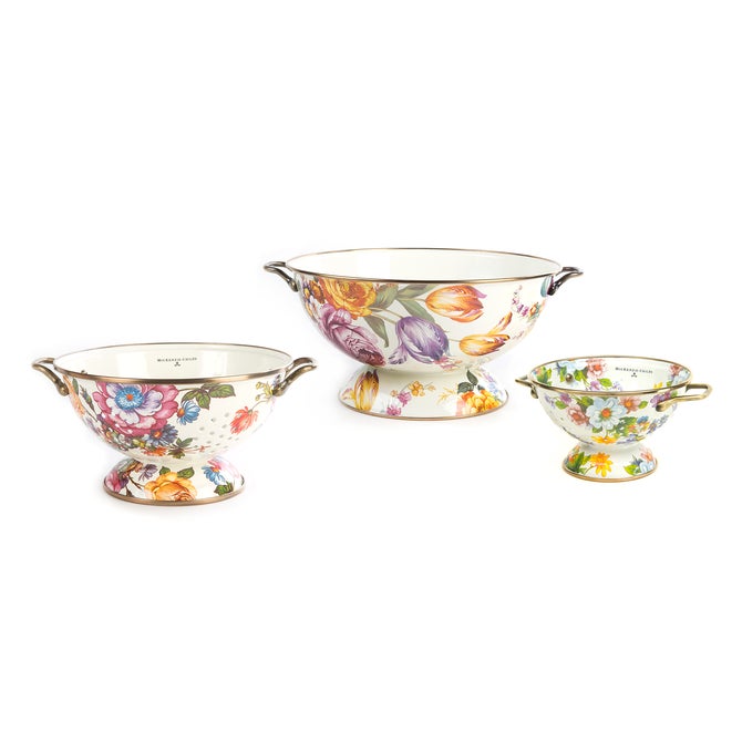 White Flower Market Everything Bowl & Colanders Set - {current_domain}