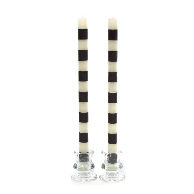 Bands Black Dinner Candles, Set of 2 - {current_domain}