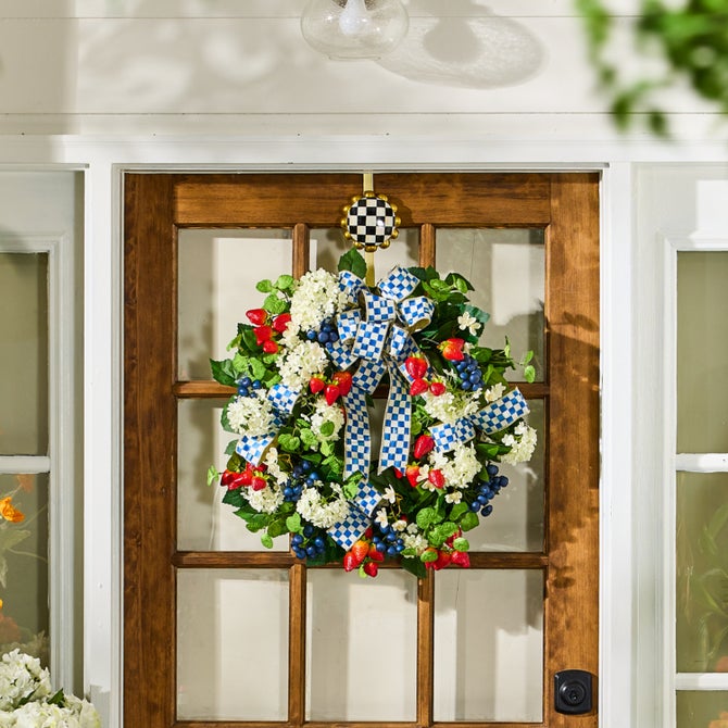 Courtly Check Wreath Hanger - {current_domain}