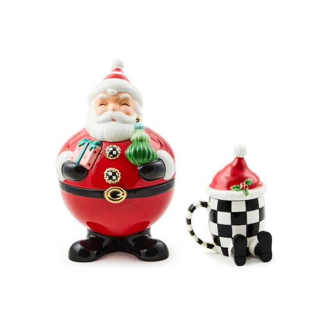 Santa Cookie Jar & Lidded Mug Set - {current_domain}
