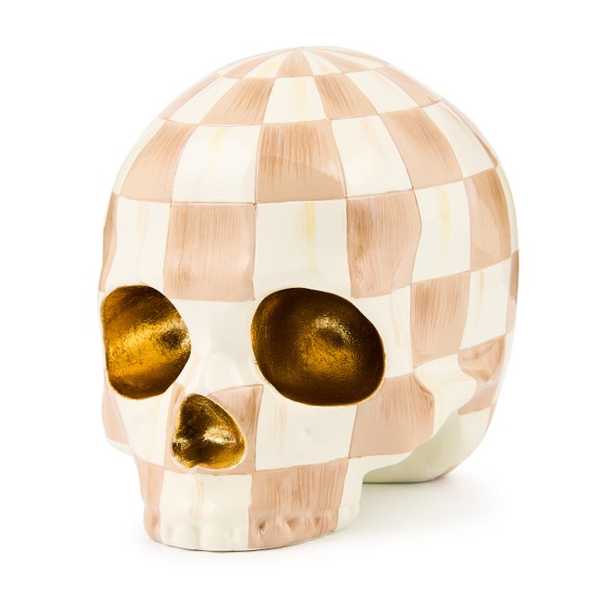 Mocha Check Skull - {current_domain}