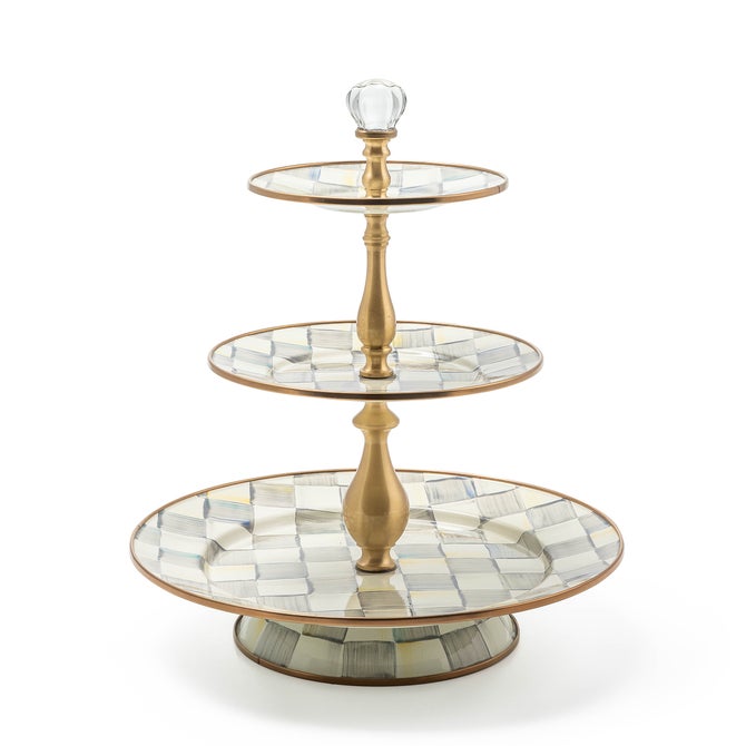 Sterling Check Three Tier Sweet Stand - {current_domain}