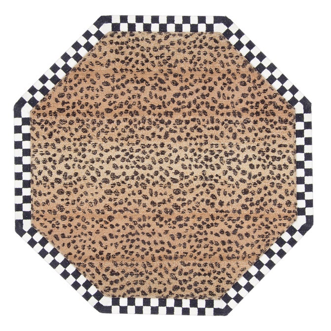 Cheetah 6' Octagon Rug - {current_domain}