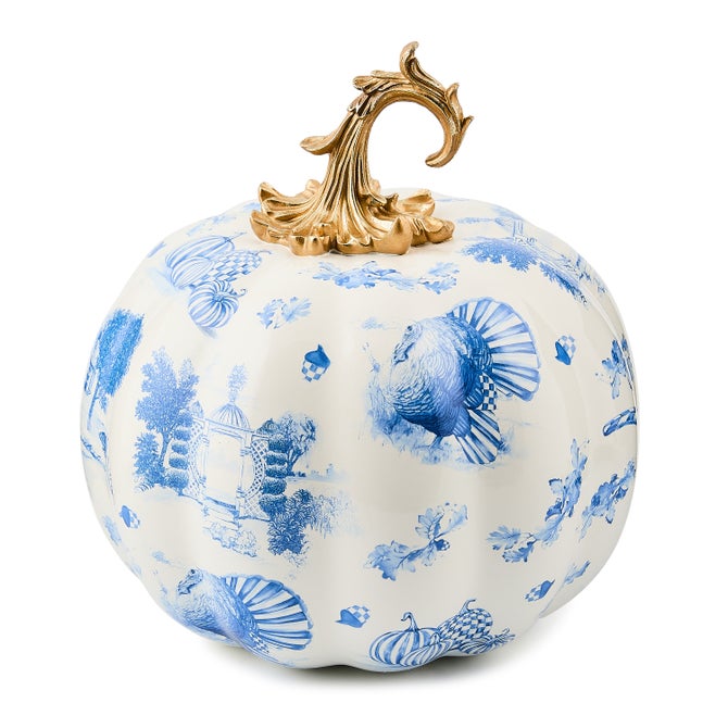Royal Autumn Toile Pumpkin - {current_domain}