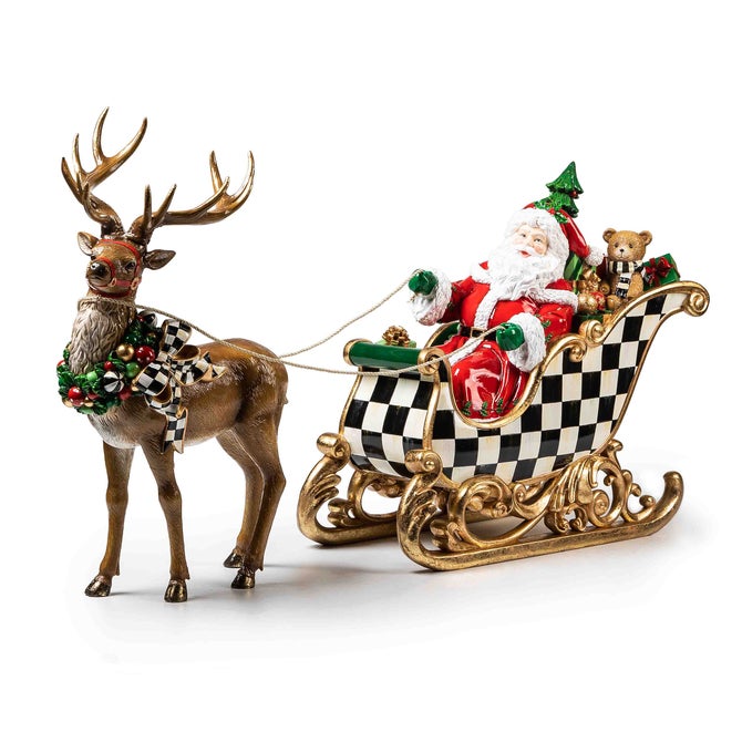 Night Before Christmas Santa & Sleigh - {current_domain}