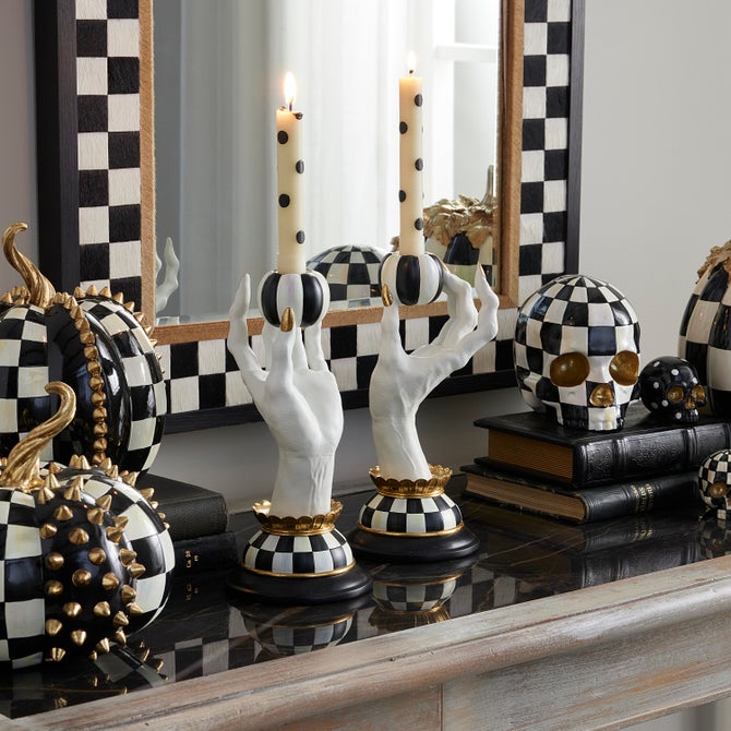 Haunted House Spooky Hand Candle Holders, Set of 2 - {current_domain}