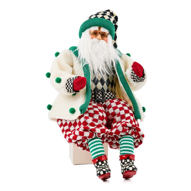 Check It Out Jovial Fabric Santa - {current_domain}
