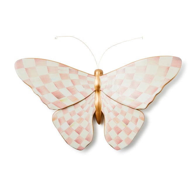 Rosy Check Wall Decor Butterfly - {current_domain}
