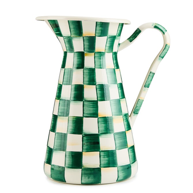 Emerald Check Large Practical Pitcher - {current_domain}