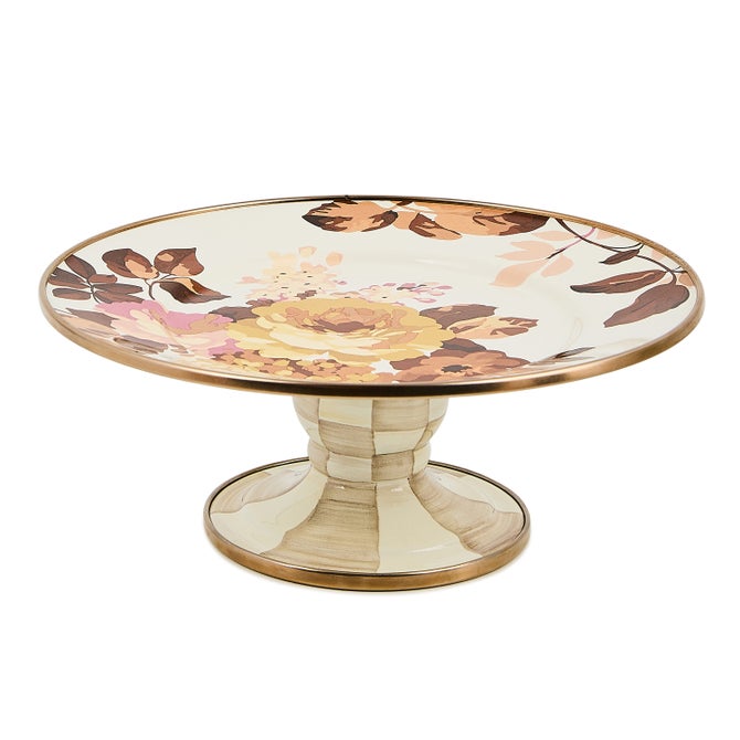 Wild Rose White Mini Pedestal Platter - {current_domain}