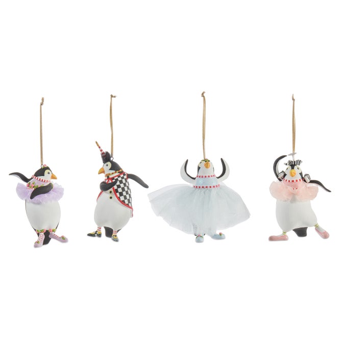 Patience Brewster Penguins En Pointe Mini Ornaments, Set of 4 - {current_domain}
