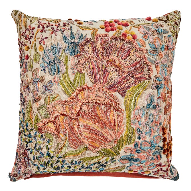 Flower Field Throw Pillow - {current_domain}