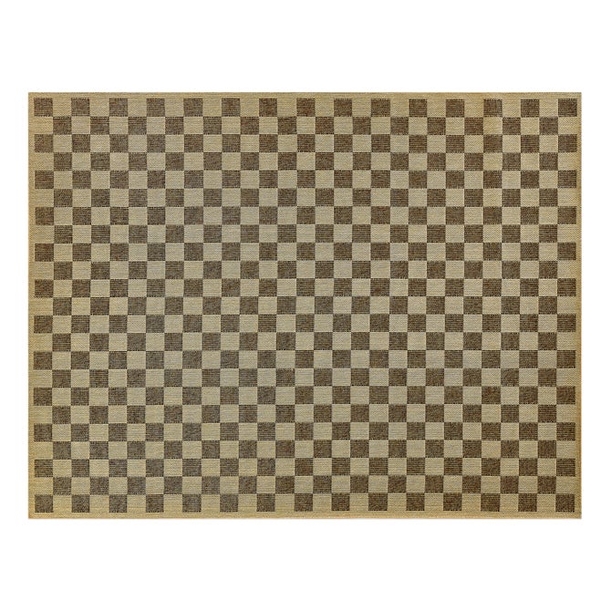 Black Check 8' x 10' Indoor/Outdoor Rug - {current_domain}