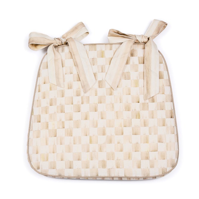 Mocha Check Chair Cushion - {current_domain}