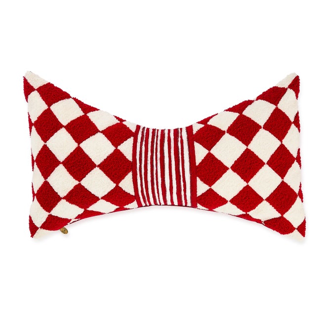 Red Diamond Bow Pillow - {current_domain}