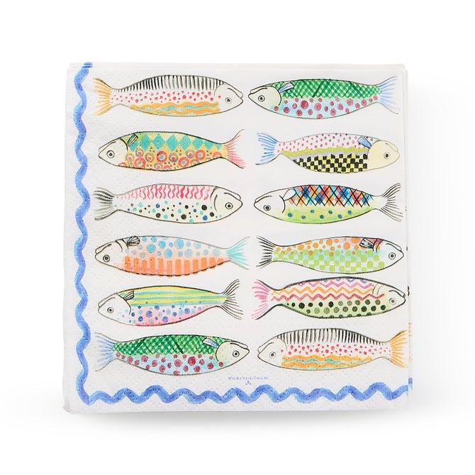 Go Fish Cocktail Paper Napkins - {current_domain}