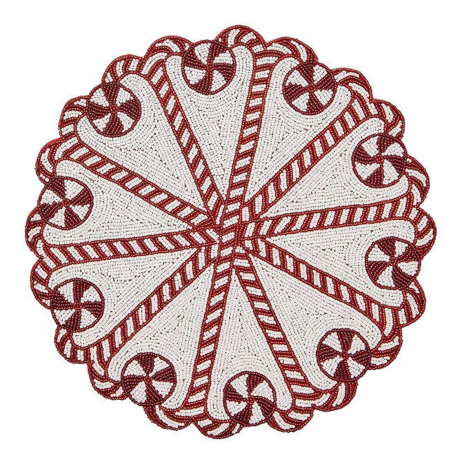 Peppermint Beaded Placemat - {current_domain}