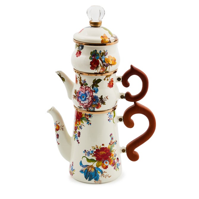 White Flower Market Stackable Coffee Set - {current_domain}
