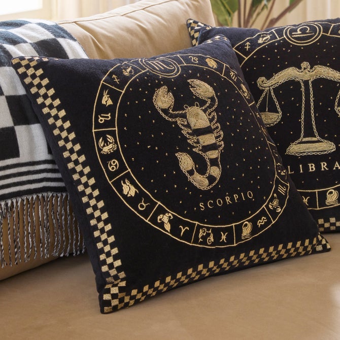 Scorpio Zodiac Throw Pillow - {current_domain}