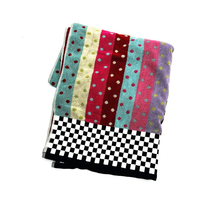 Stripe & Dot Confetti Towel - {current_domain}