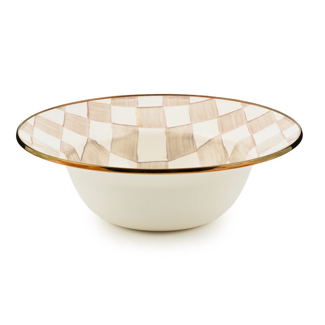 Mocha Check Serving Bowl - {current_domain}