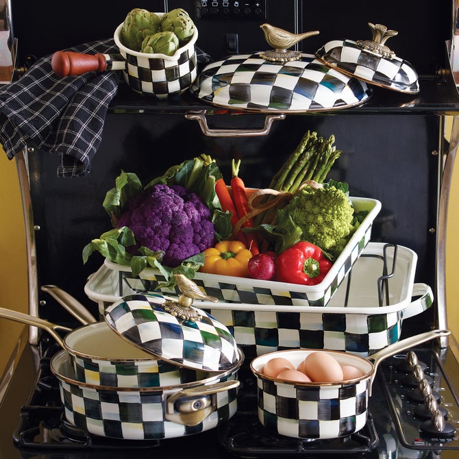 Courtly Check Roasting Pan with Rack - {current_domain}