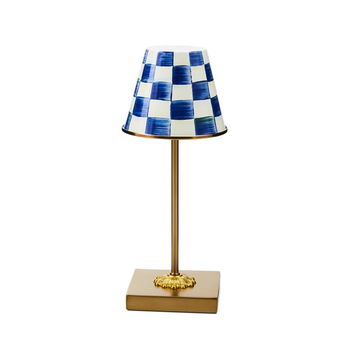 Royal Check LED Rechargeable Cafe Table Lamp - {current_domain}