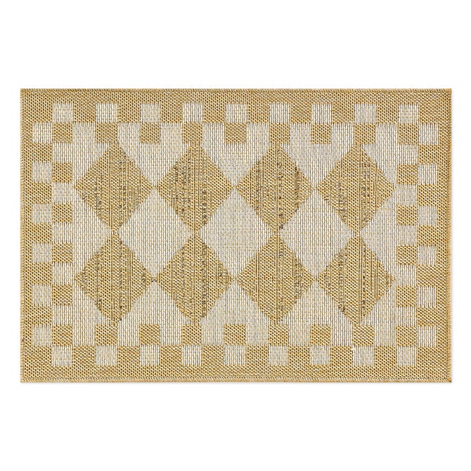 White Diamond 2' x 3' Indoor/Outdoor Rug - {current_domain}