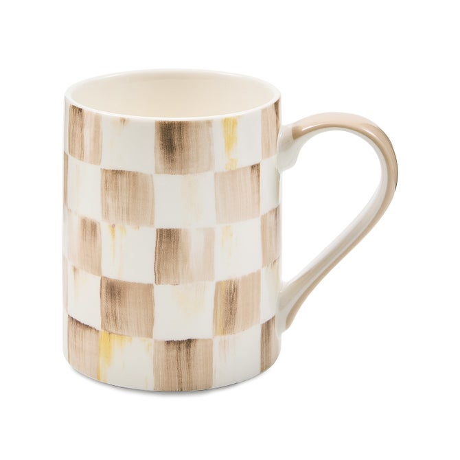 Mocha Check Porcelain Mug - {current_domain}
