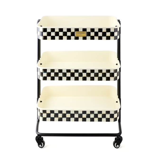 Courtly Check 3-Tier Kitchen Cart - {current_domain}
