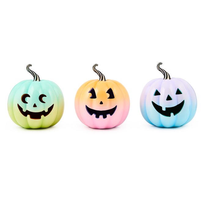 Trick or Treat Illuminated Jack O' Lanterns, Set of 3 - {current_domain}