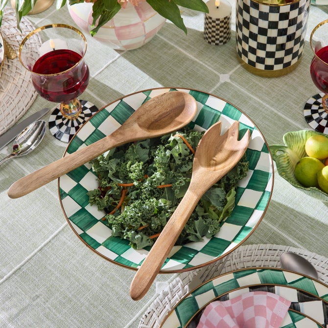Check Salad Serving Set - {current_domain}