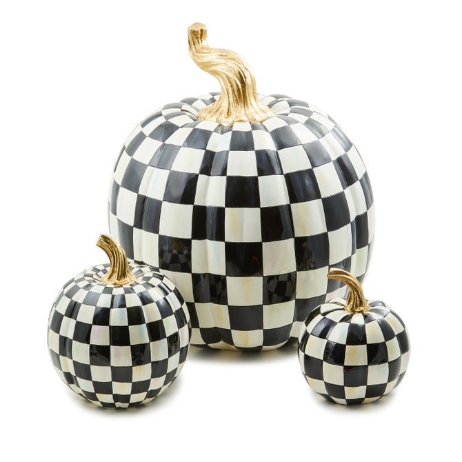 Courtly Check Glossy Small Pumpkin - {current_domain}