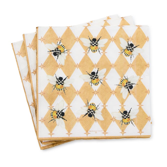 Queen Bee Dinner Paper Napkins - {current_domain}
