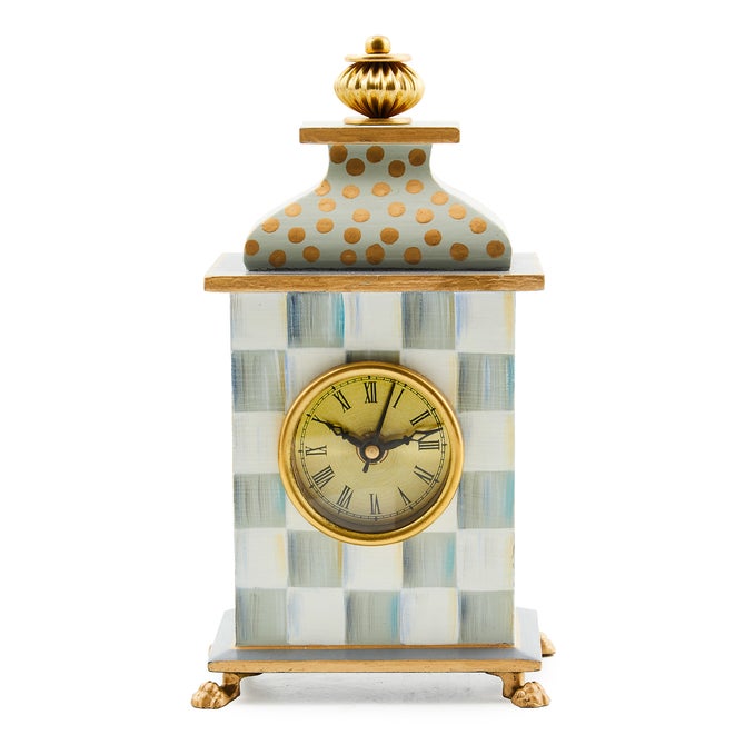 Sterling Check Desk Clock - {current_domain}
