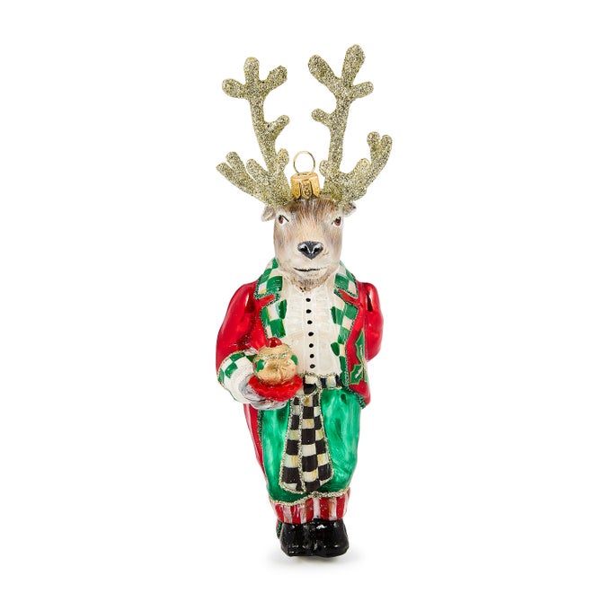 Check It Out Reindeer Butler Ornament - {current_domain}