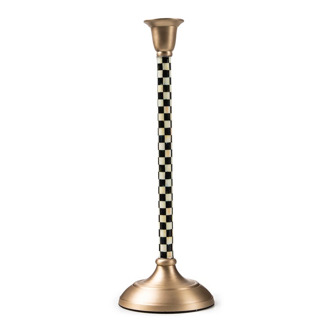 Courtly Check Large Candlestick - {current_domain}