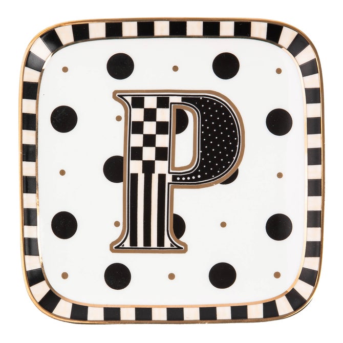 Monogram Dish - P - {current_domain}