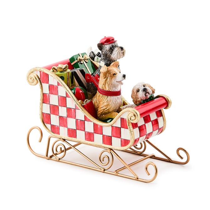 Check It Out Dog Sleigh Figurine - {current_domain}