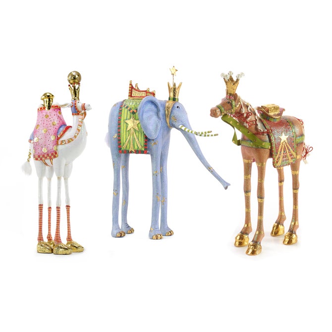 Patience Brewster Nativity Magi Animal Figures, Set of 3 - {current_domain}