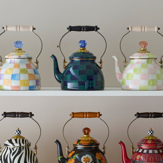 Juniper Check 2 Quart Tea Kettle - {current_domain}