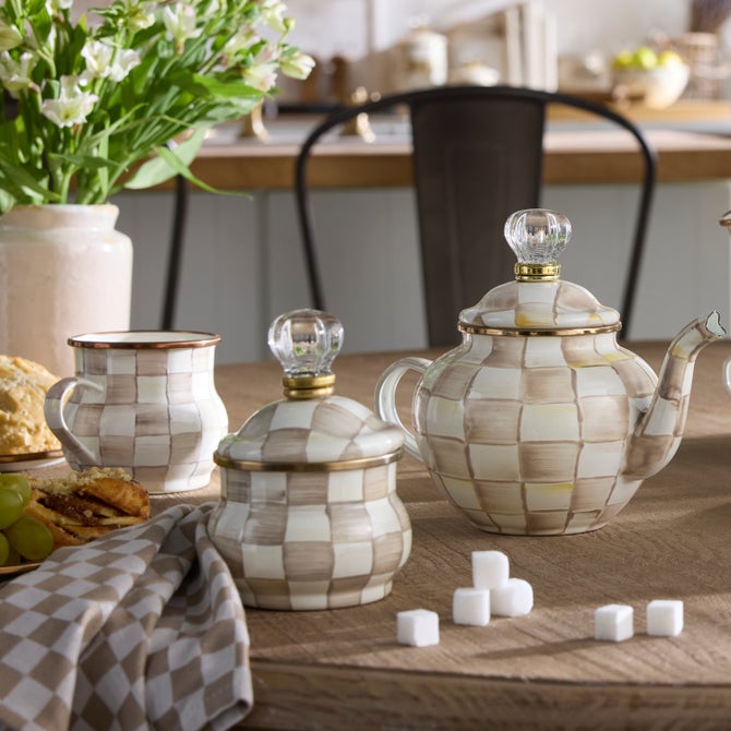 Enamel Lidded Sugar Bowl - {current_domain}