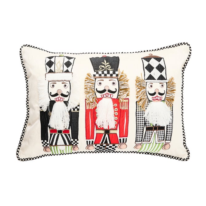 Courtly Nutcracker Lumbar Throw Pillow - {current_domain}