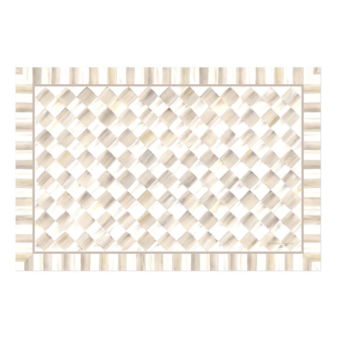 Mocha Check 2' x 3' Floor Mat - {current_domain}