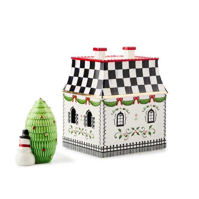 Holly Village Illuminated Ceramic Villa - {current_domain}