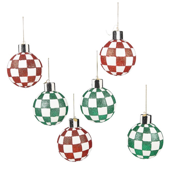 Check It Out Glass Ball Ornaments, Set of 6 - {current_domain}