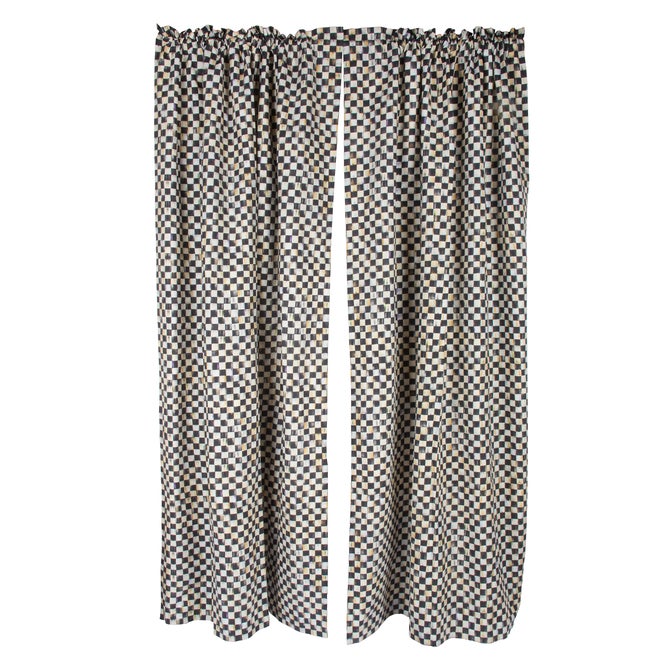 Courtly Check Curtain Panel - {current_domain}