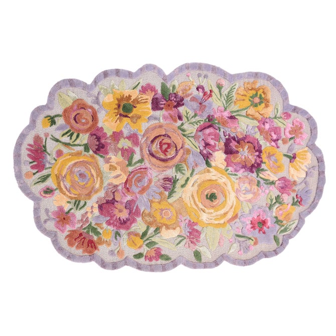 Scalloped Flower Meadow 5' x 8' Rug - {current_domain}