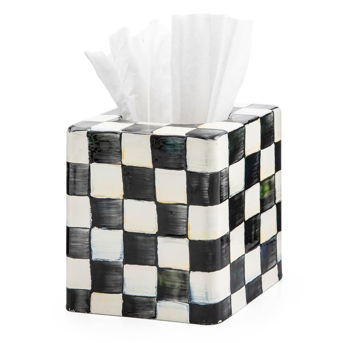 Courtly Check Boutique Tissue Box Cover - {current_domain}
