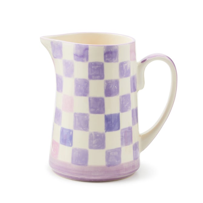 Lilac Check Pitcher - {current_domain}